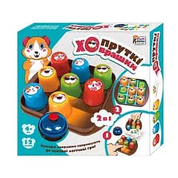 Настільна гра "Пруткі ховрашки" 79026 4FUN Game Club, дзвінок, 25 ігрових карт, ковпачки, в коробці (6945717411456)