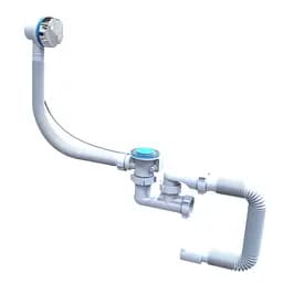 Сифон для ванни Santehplast SVD-05 FLAT steamer - автомат 1 1/2" з переливом 30412