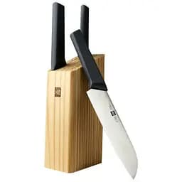 Набір кухонних ножів Huo Hou 4 предмети (3 ножі та підставка) HU0058