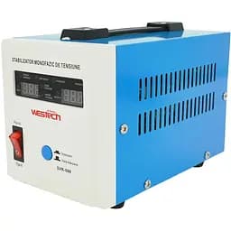 Стабілізатор напруги релейний Westech SVR-500VA/375W Q8 однофазний LED DC150-270V AC230±8% 2 x Shuko