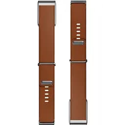 Ремінець ArmorStandart Leather Loop для Whoop 5.0 / MG Chestnut with Silver (ARM90088) - мініатюра 4