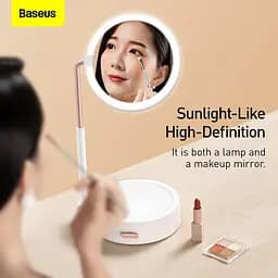 Зеркало Baseus Lighted Makeup Mirror with Storage Box 3 Level touch brightness (DGZM-02) - мініатюра 3