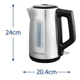 Russell Hobbs Електрочайник Heaton, 1.7л, нержавіюча сталь, сріблясто-чорний - мініатюра 7
