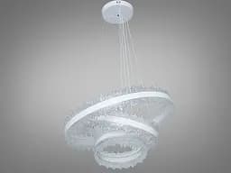 LED-люстра Diasha D8751-600+400+300WH, біла, 185W, 10175 lm - мініатюра 6