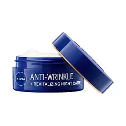 Нічний крем проти зморщок + ревіталізація NIVEA Anti-Wrinkle Revitalizing 55+ 50 мл - мініатюра 3