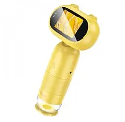 Дитячий мікроскоп HOCO DV206 800mAh 1080P 500 кратне збільшення Жовтий