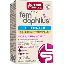 Пробиотик Jarrow Formulas Fem Dophilus 1 billion CFU, 30 вегакапсул для женщин