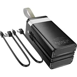 Зовнішній акумулятор Hoco DB58B Plentiful 50000mAh 22.5W Black [161897] - мініатюра 4