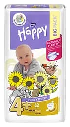 Подгузники Bella Baby Happy 4 (9-20 кг), 62 шт.