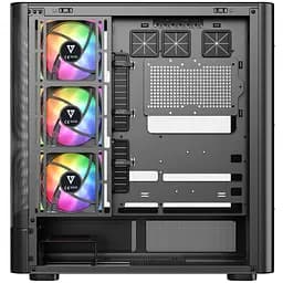 Корпус Modecom VOLCANO AQ400 ARGB MIDI SIDE LCD 6,2”, 4x120 мм fans BLACK без БЖ ATX (MC-A-AQ400-4FA-B) - мініатюра 9