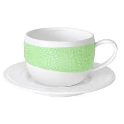 Чашка з блюдцем Krauff Garden Collection, салатовий, 250 мл (21-252-076)