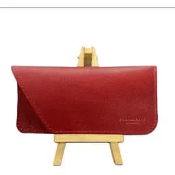 Кожаный чехол для очков BlankNote Краст Красный 