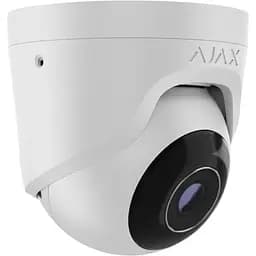 IP-камера Ajax дротова TurretCam, 5мп, 4мм, Poe, True WDR, IP 65, ІЧ 35м, аудіо, кут огляду 75°до 85°, купольна, біла - мініатюра 4