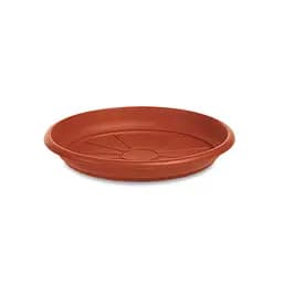 Поддон пластиковый Linea Mediterraneo, 33 см круглый, терракот (83330)