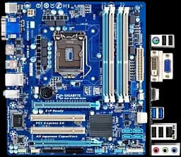 Материнська плата Gigabyte GA-B75M-D3H LGA 1155 (GA-B75M-D3H) Б/В - мініатюра 2