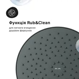 Душова система з термостатом Am.Pm Like black F0780522, Чорний матовий - мініатюра 8
