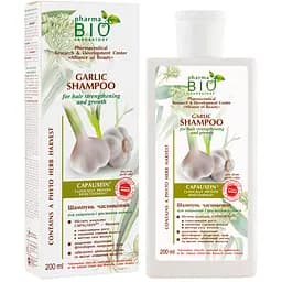 Шампунь Pharma Bio Laboratory Часниковий для зміцнення та росту волосся, 200 мл