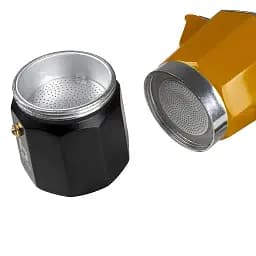 Кавоварка гейзерна  Bo-Camp Hudson 6-cups Yellow/Black жовта (2200522) - мініатюра 2
