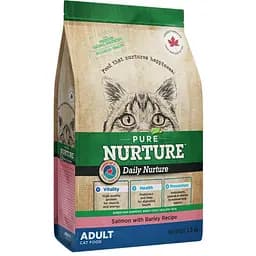 Сухой корм Pure Nurture для взрослых кошек с лососем и ячменем 1.5 кг