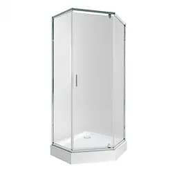 Набор Qtap душевая кабина Scorpio CRM10995-AC6 Clear + поддон Diamond 309912 с сифоном