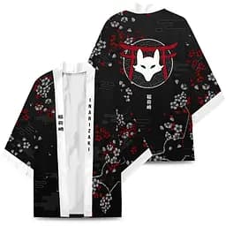 Плащ Хаорі Накидка в японському стилі Маска лисиці Кіцуне Kitsune Fox Mask Н НK 01