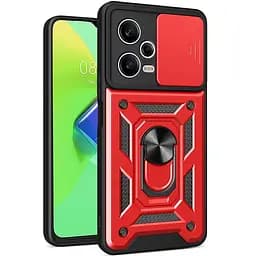 Чехол Ummi Camshield Serge Ring для Xiaomi Redmi Note 12 Pro+ 5G Красный / Red