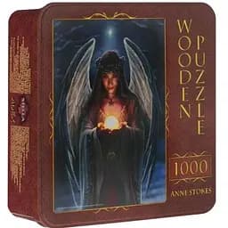 Пазл Stella деревянный Ангел Рождества 1000 эл. жестяная коробка (10020)