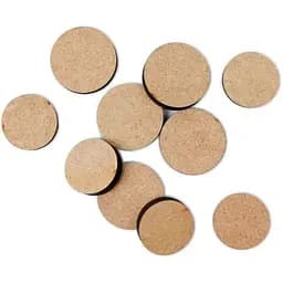 Мини-заготовка Rosa Talent Круг 1 МДФ 3х3 см 10 шт