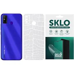 Защитная пленка SKLO Back Transp. для Tecno Pova 3 LF7n Прозрачный / Croco
