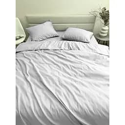 Комплект постільної білизни Ecotton Light Grey євро полисатин світло-сірий (25191) - мініатюра 5