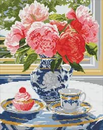 Набор с алмазной мозаикой на подрамнике Сладкий сюрприз Ideyka AMO7977, 40x50 см