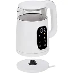 Електрочайник Adler AD 1305 white silver 1850-2200Вт/1.7л/скло/встановлення температури/(AD1305WS)