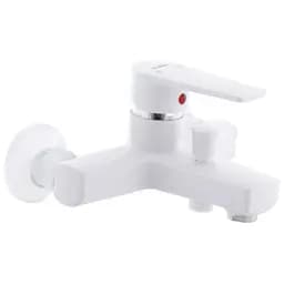 Смеситель для ванны PLAMIX Leo-009 White (без шланга и лейки) (PM0555)