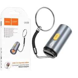 Переходник Hoco Type-C в автомобильный прикуриватель для быстрой зарядки