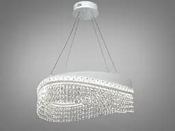 Елегантна підвісна LED люстра Diasha P7027/D500WH біла 58W до 20 м2