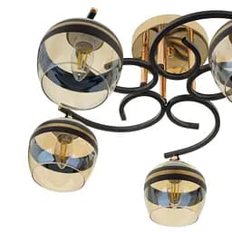 Люстра стельова Brille в спальню E27 60W G (LK-716S/5) - мініатюра 2
