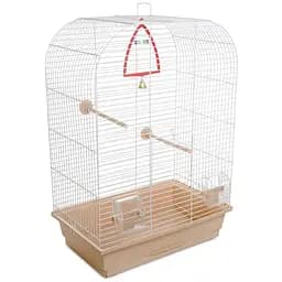 Клетка для птиц Природа Аурика, 44x65x28 см, бежевая