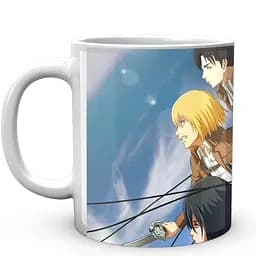 Кружка GeekLand Attack on Titan Атака Титани Эрен Армин Леви AOT 002.22 330 мл белая