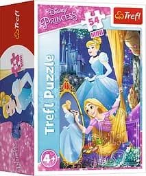 Набір Пазли - (54 елм. Міні) - "Попелюшка та Рапунцель" / Дісней принцеси