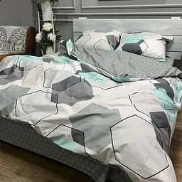 Комплект постільної білизни Novita Бязь, полуторний, сірий (23907)