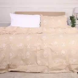 Комплект постільної білизни MirSon Ranforce Elite 17-4830 Edward 110х140 см бежевий з білим (2200009391286)