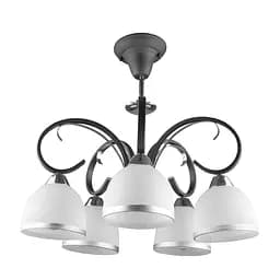 Люстра стельова Brille E27 60W BK (LK-525C/5)