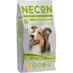 Сухой корм для взрослых собак всех пород Necon No Gluten Adult Dog Rich In Pork свинина 3 кг