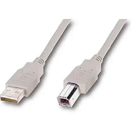 Кабель Atcom USB - USB Type-B V 2.0 (M/M), 0.8 м, Ferrite, белый пакет (6152)