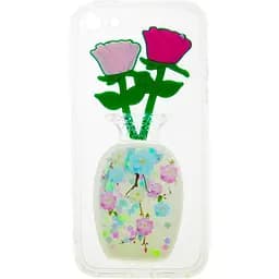 Чохол-накладка Toto TPU Fluffy Case IPhone 5/5S/SE Rose Flower Pink