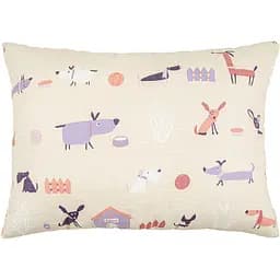 Подушка декоративна Home Line Гав Гав напівпанама 50х35 см пісочна (178521)