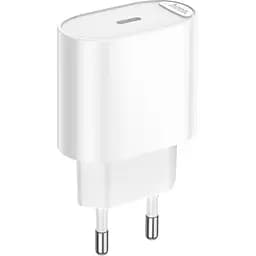 Мережевий зарядний пристрій Hoco C109A USB-C 20w White (6942007656658) [162329]