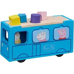 Дерев'яний ігровий набір-сортер Peppa Pig Шкільний автобус Пеппи (7222) - мініатюра 2