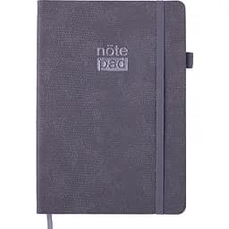 Блокнот діловий Buromax Respect А5 96 арк. в клітинку обкладинка штучна шкіра сірий (BM.295108-09)