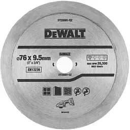 Диск пильний DeWALT алмазний кераміка/кахель, 76 х 1,0 х 9,5 мм, 1 шт. (DT20591)